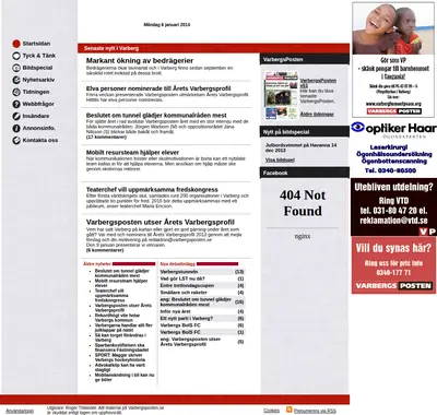 varbergsposten.se startsida 2014