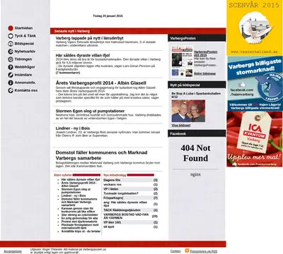 varbergsposten.se startsida 2015