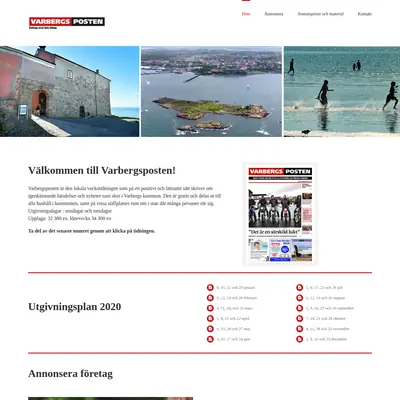 varbergsposten.se startsida 2020