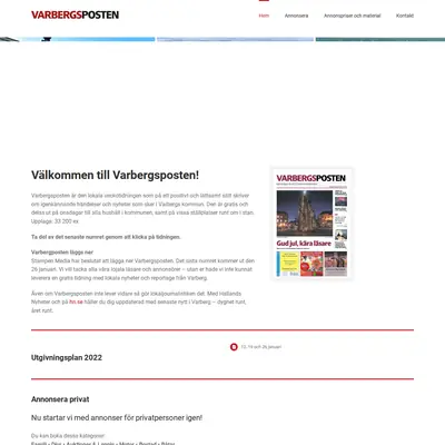 varbergsposten.se startsida 2022
