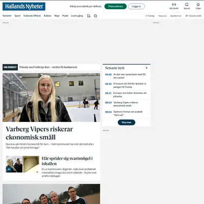 varbergsposten.se startsida 2025