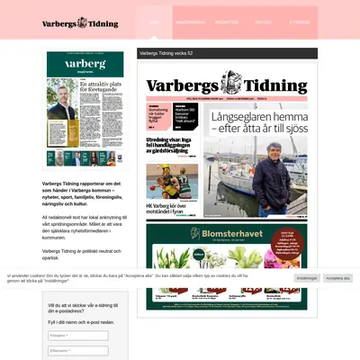 Varbergs Tidning startsida 2026
