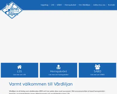 www.vardliljan.se startsida 2019