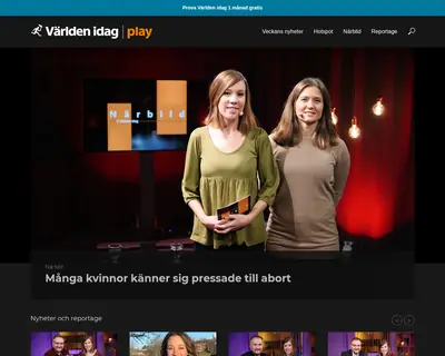Världen idag play startsida 2022