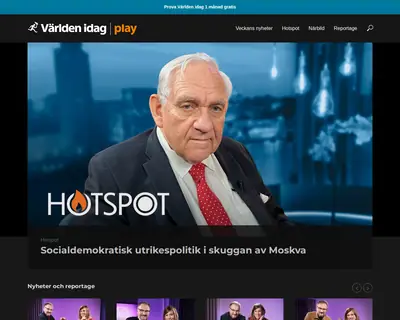 Världen idag play startsida 2023