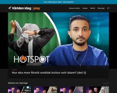Världen idag play startsida 2024