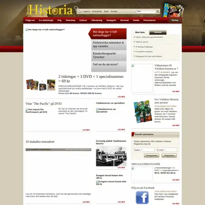 www.varldenshistoria.se startsida 2011