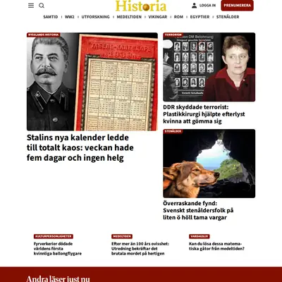 www.varldenshistoria.se startsida 2026