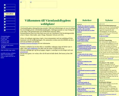 Värmlandsbygden startsida 2005