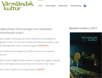 Värmländsk Kultur startsida 2017