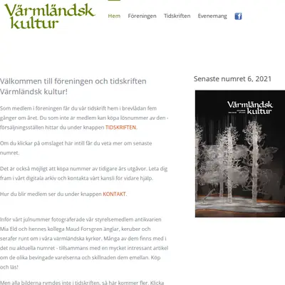 Värmländsk Kultur startsida 2022