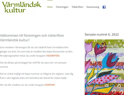 Värmländsk Kultur startsida 2023