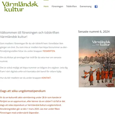 Värmländsk Kultur startsida 2025
