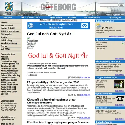 www.vartgoteborg.se startsida 2007