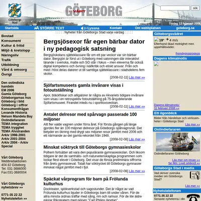 www.vartgoteborg.se startsida 2008