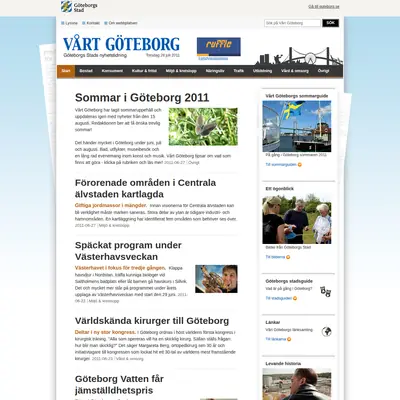 www.vartgoteborg.se startsida 2011