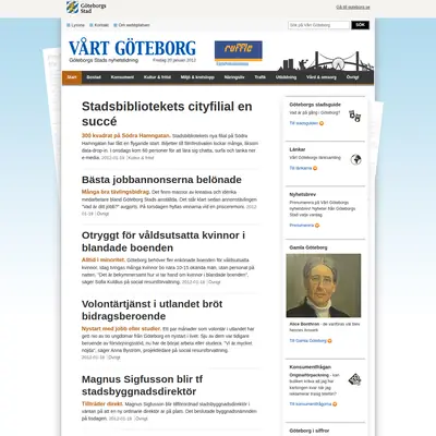 www.vartgoteborg.se startsida 2012