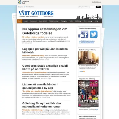 www.vartgoteborg.se startsida 2017
