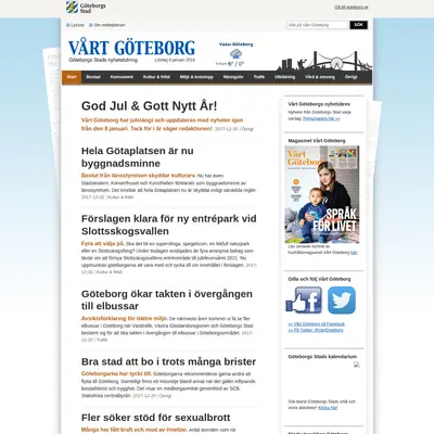 www.vartgoteborg.se startsida 2018