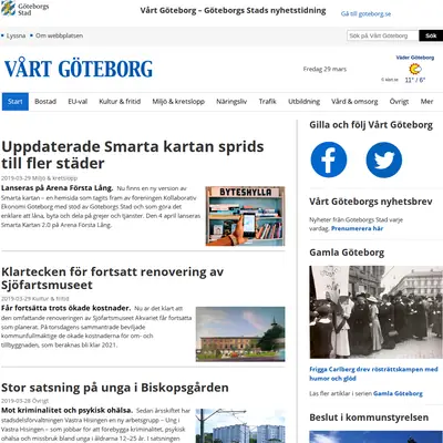 www.vartgoteborg.se startsida 2019