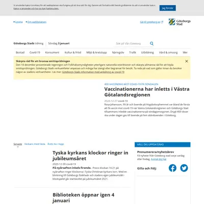 www.vartgoteborg.se startsida 2021