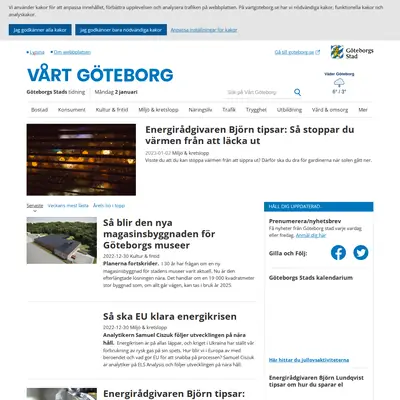 www.vartgoteborg.se startsida 2023