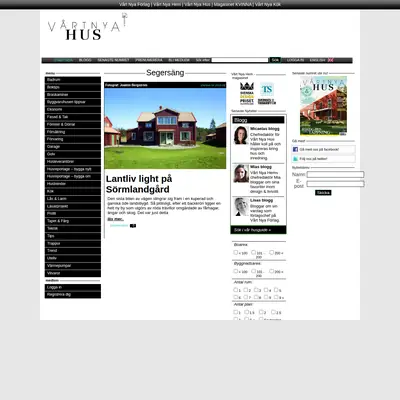 Casa Vårt Nya Hus startsida 2012