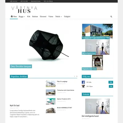 Casa Vårt Nya Hus startsida 2015