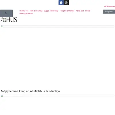 Casa Vårt Nya Hus startsida 2024