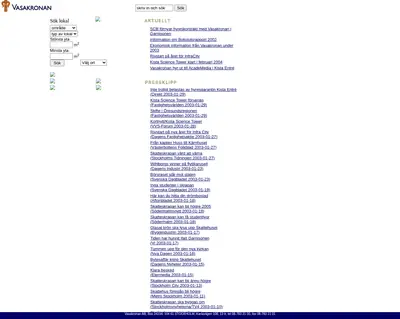 vasakronan.se startsida 2003