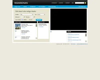 vasakronan.se startsida 2009