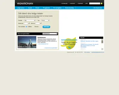 vasakronan.se startsida 2010