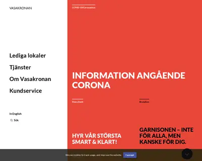vasakronan.se startsida 2020