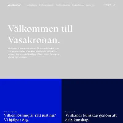 vasakronan.se startsida 2024