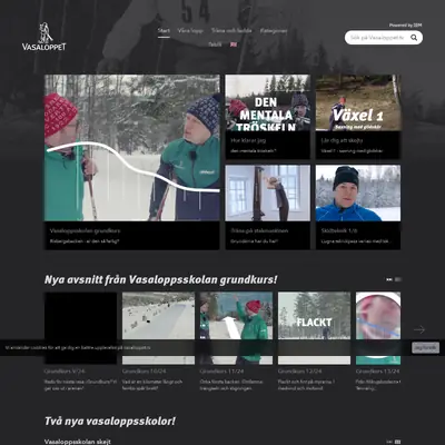 Vasaloppet TV startsida 2025