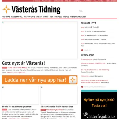 VÄSTERÅS TIDNING startsida 2018
