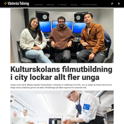 VÄSTERÅS TIDNING startsida 2025