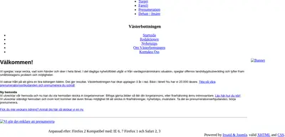 vasterbottningen.se startsida 2008