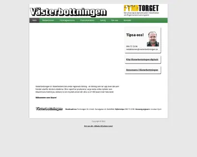 vasterbottningen.se startsida 2014