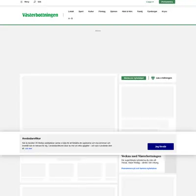 vasterbottningen.se startsida 2023