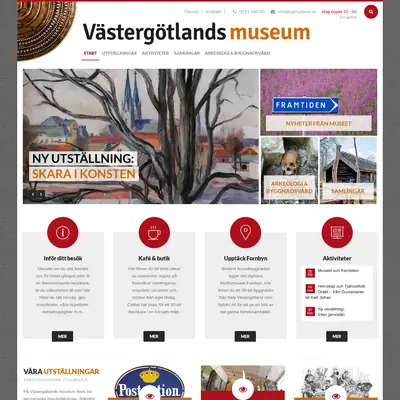 Västergötlands museum, www.vastergotlandsmuseum.se startsida 2015