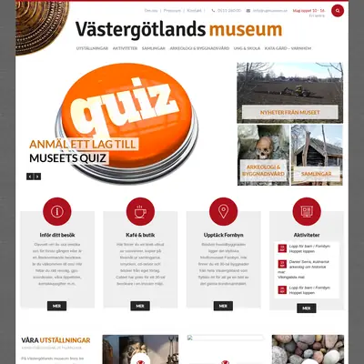 Västergötlands museum, www.vastergotlandsmuseum.se startsida 2017
