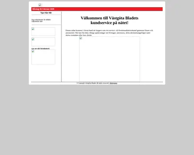 vastgotabladet.se webb-tv startsida 2007