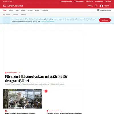 vastgotabladet.se webb-tv startsida 2021