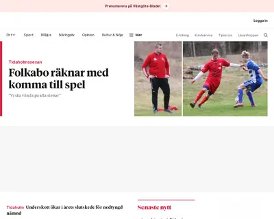 vastgotabladet.se webb-tv startsida 2023
