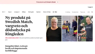 vastgotabladet.se webb-tv startsida 2024
