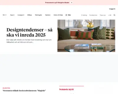 vastgotabladet.se webb-tv startsida 2025