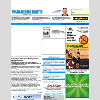 www.vastmanlandsnyheter.se startsida 2011
