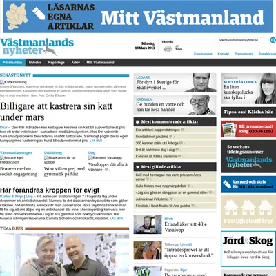 www.vastmanlandsnyheter.se startsida 2013