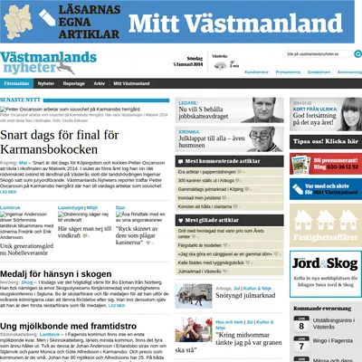 www.vastmanlandsnyheter.se startsida 2014